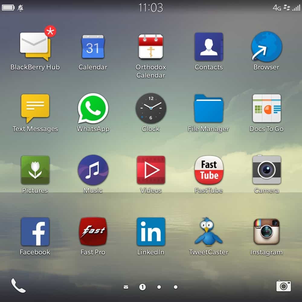 BlackBerry native apps and Android apps in co-existence
