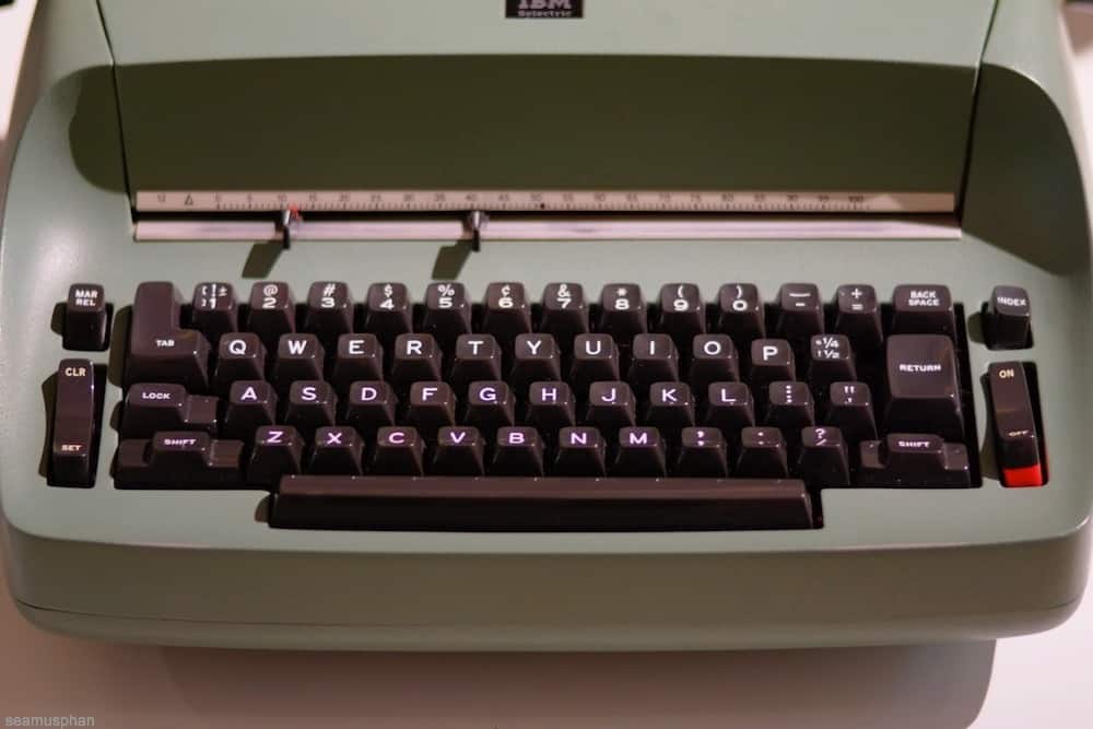 Old manual typewriter