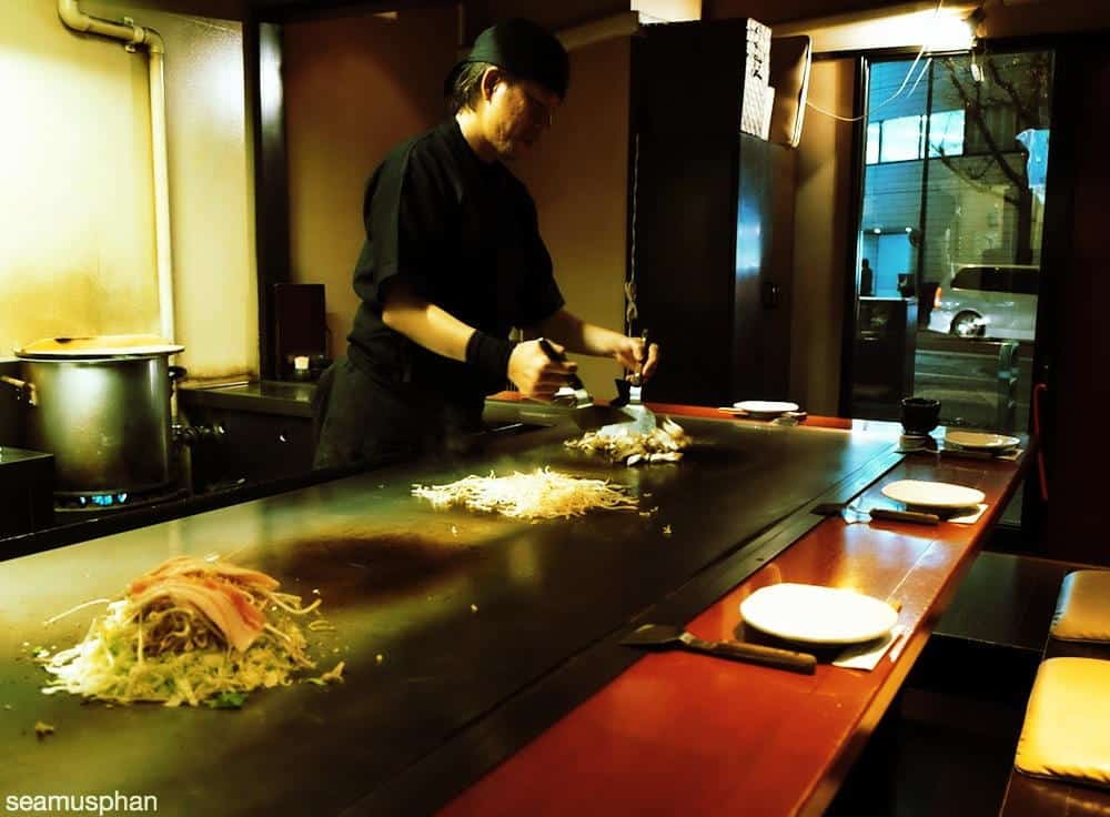 Japanese teppanyaki chef