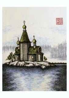 Church by the lake