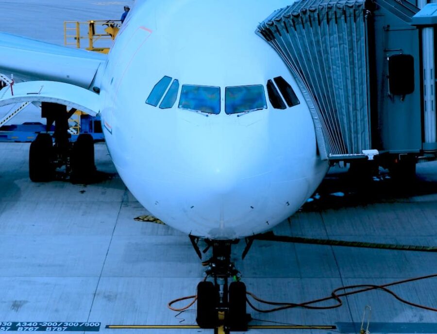 boarding aircraft